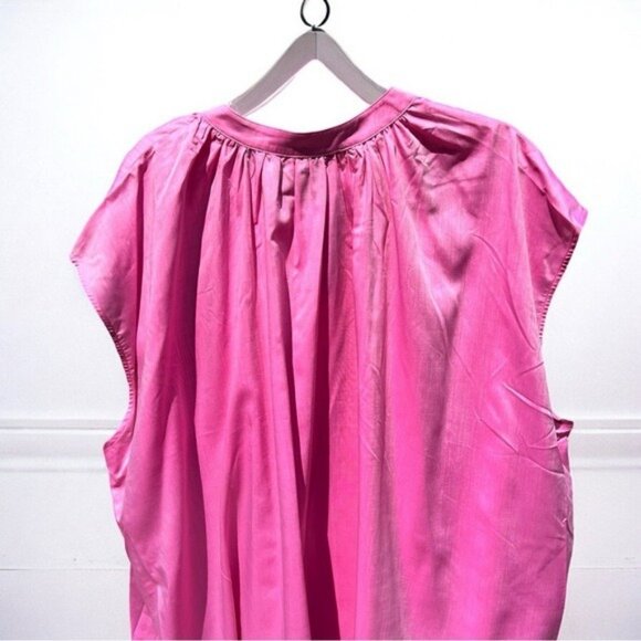 🌻NEW w/tags Anthropologie Harshman Pink Finch Blouse Size 2X - Picture 8 of 12